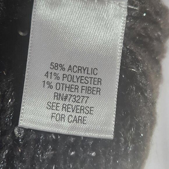 APT.9 V-neck Gray/Silver Sparkle Sweater 2X - Picture 4 of 5